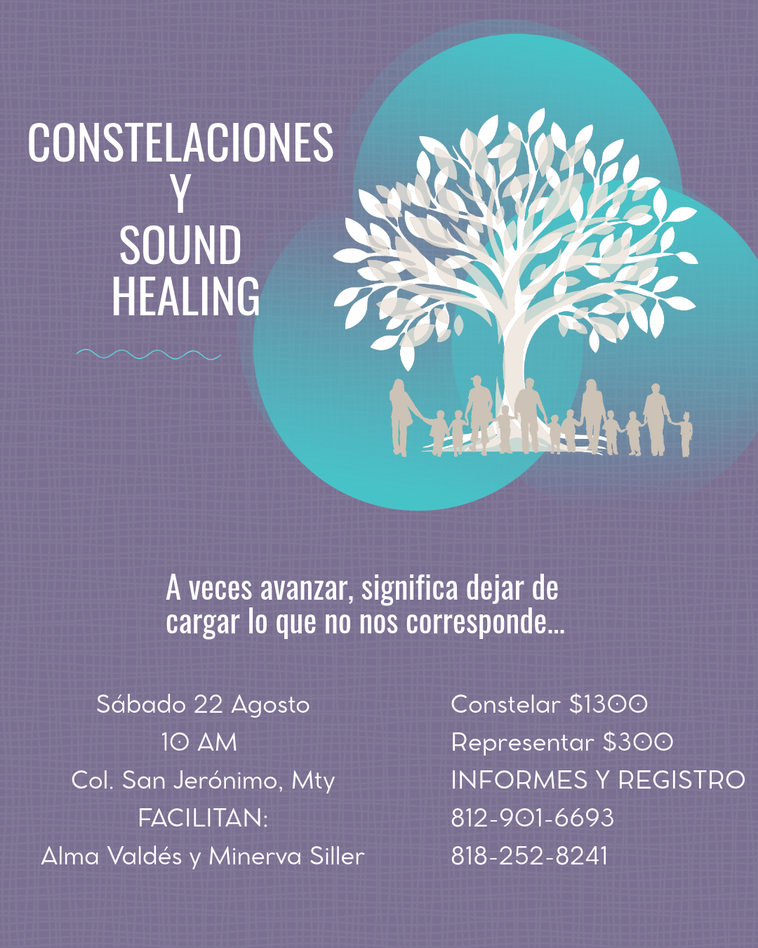 Constelaciones y Sound Healing, sábado 22 de agosto de 2026 a las 10 a.m. en San Jerónimo, Monterrey